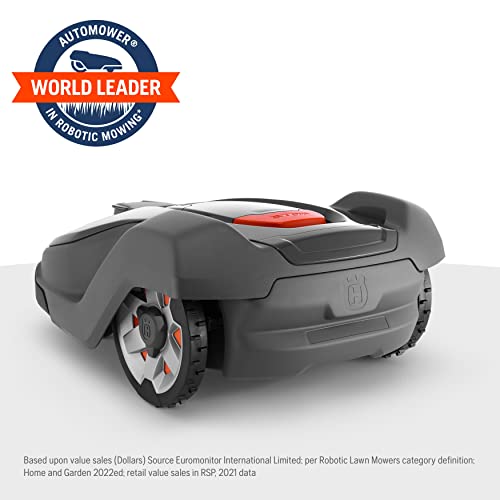 Husqvarna Automower 430X Robotic Lawn Mower with GPS Assisted Navigation, Automatic Lawn Mower with Self Installation and Ultra-Quiet Smart Mowing Technology for Medium to Large Yards (0.8 Acre)