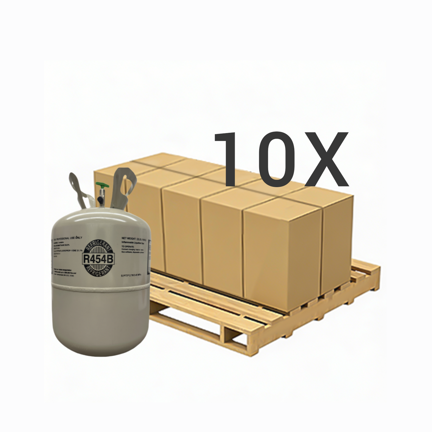 22LB R454B (R-454B) Refrigerant Gas | 10 Cylinders
