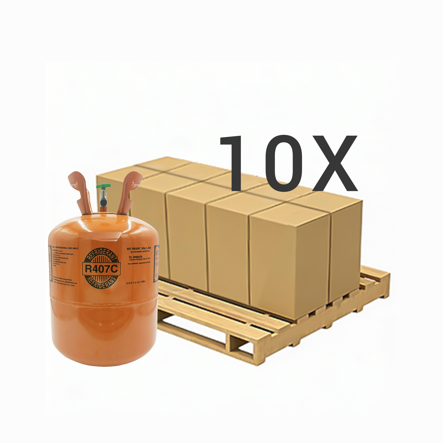25LB R407C (R-407C) Refrigerant Gas | 30  Cylinders