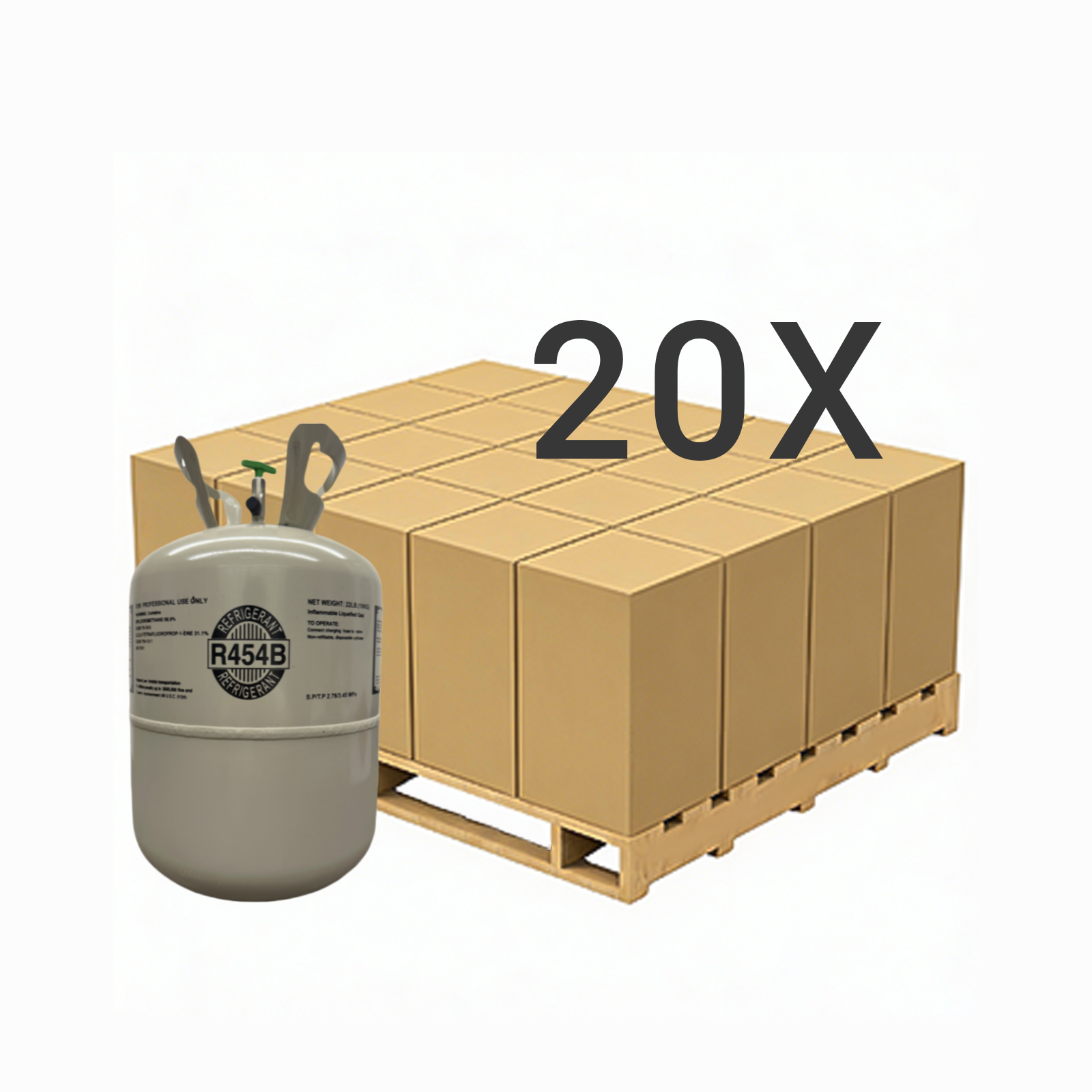 22LB R454B (R-454B) Refrigerant Gas | 10 Cylinders