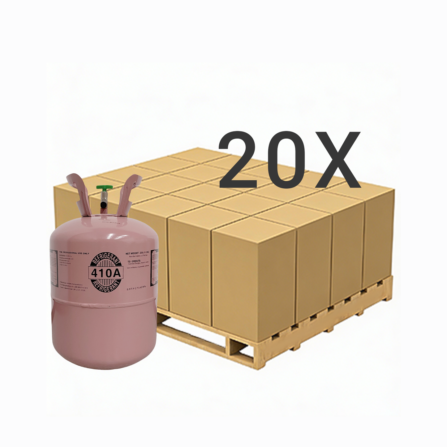 25LB R410A (R-410A) Refrigerant Gas | 5 Cylinders