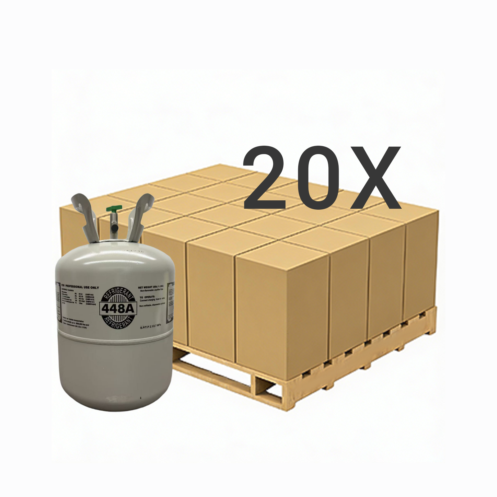 25LB R448A (R-448A) Refrigerant Gas | 30 Cylinders