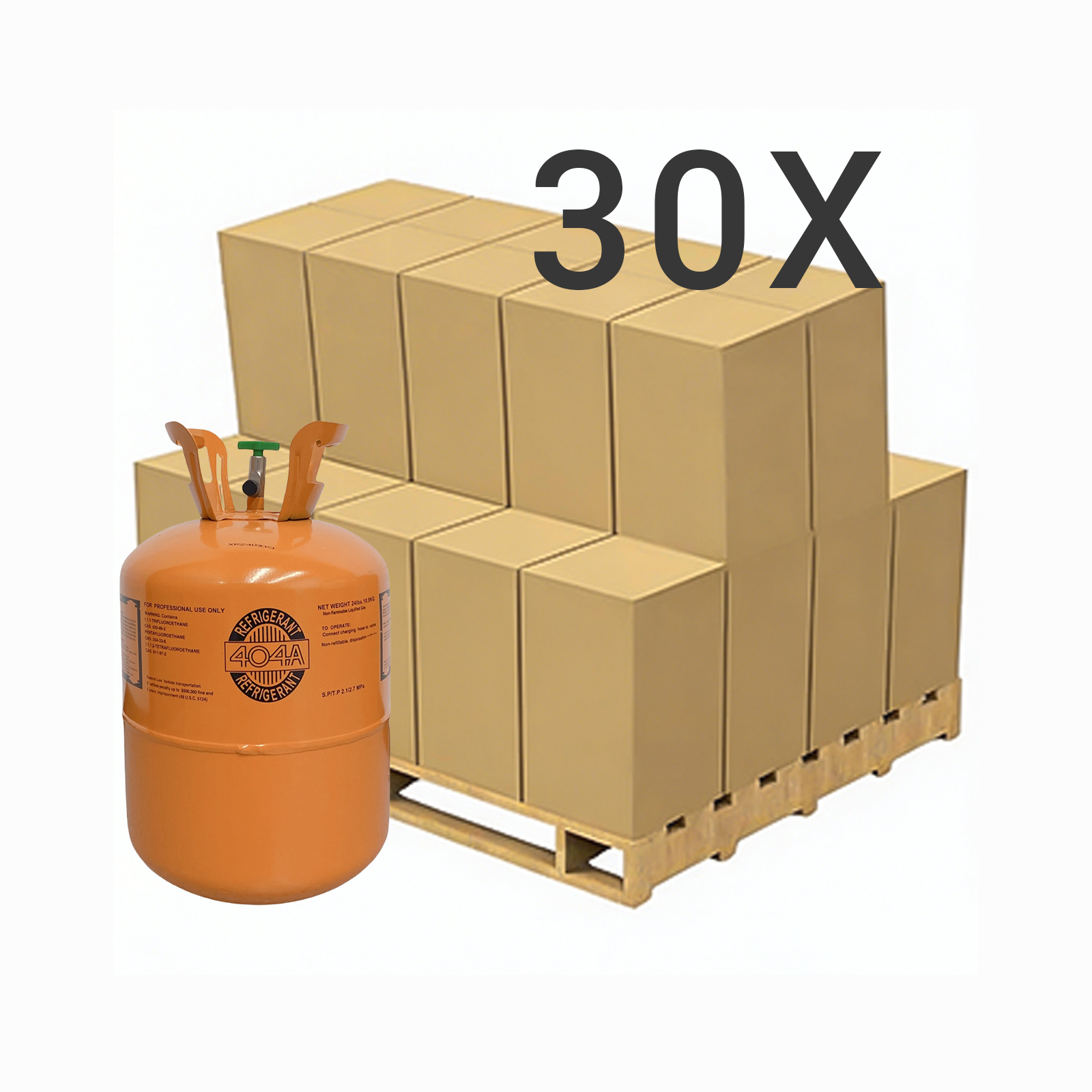 24LB R404A (R-404A) Refrigerant Gas | 10 Cylinders
