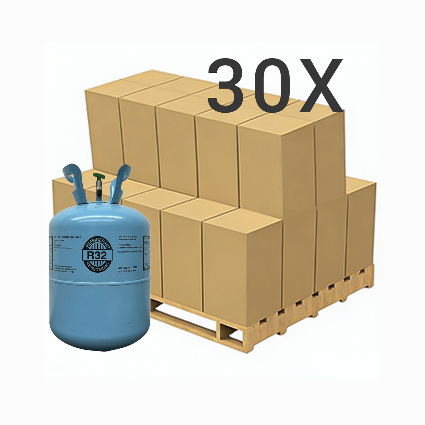 20.9LB R32 (R-32) Refrigerant Gas | 5 Cylinders