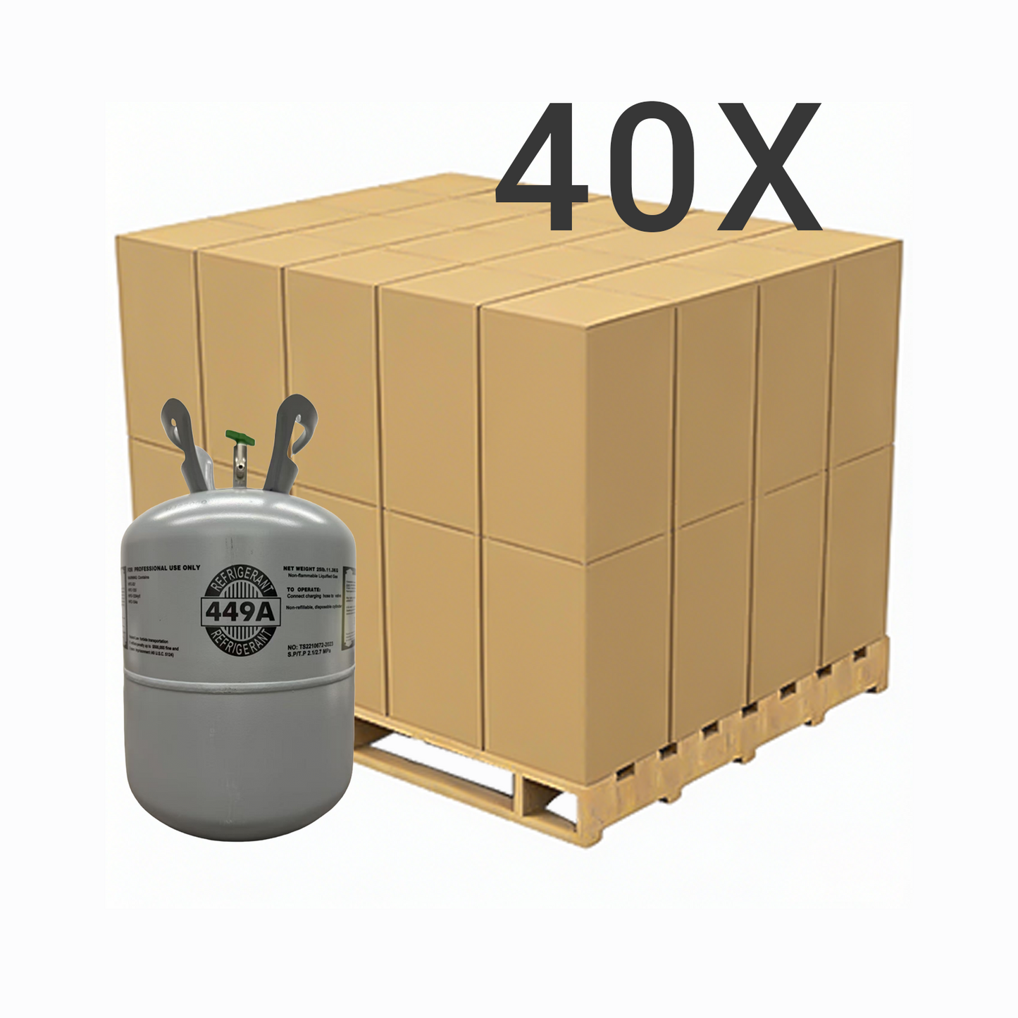 25LB R449A (R-449A) Refrigerant Gas | 5 Cylinders