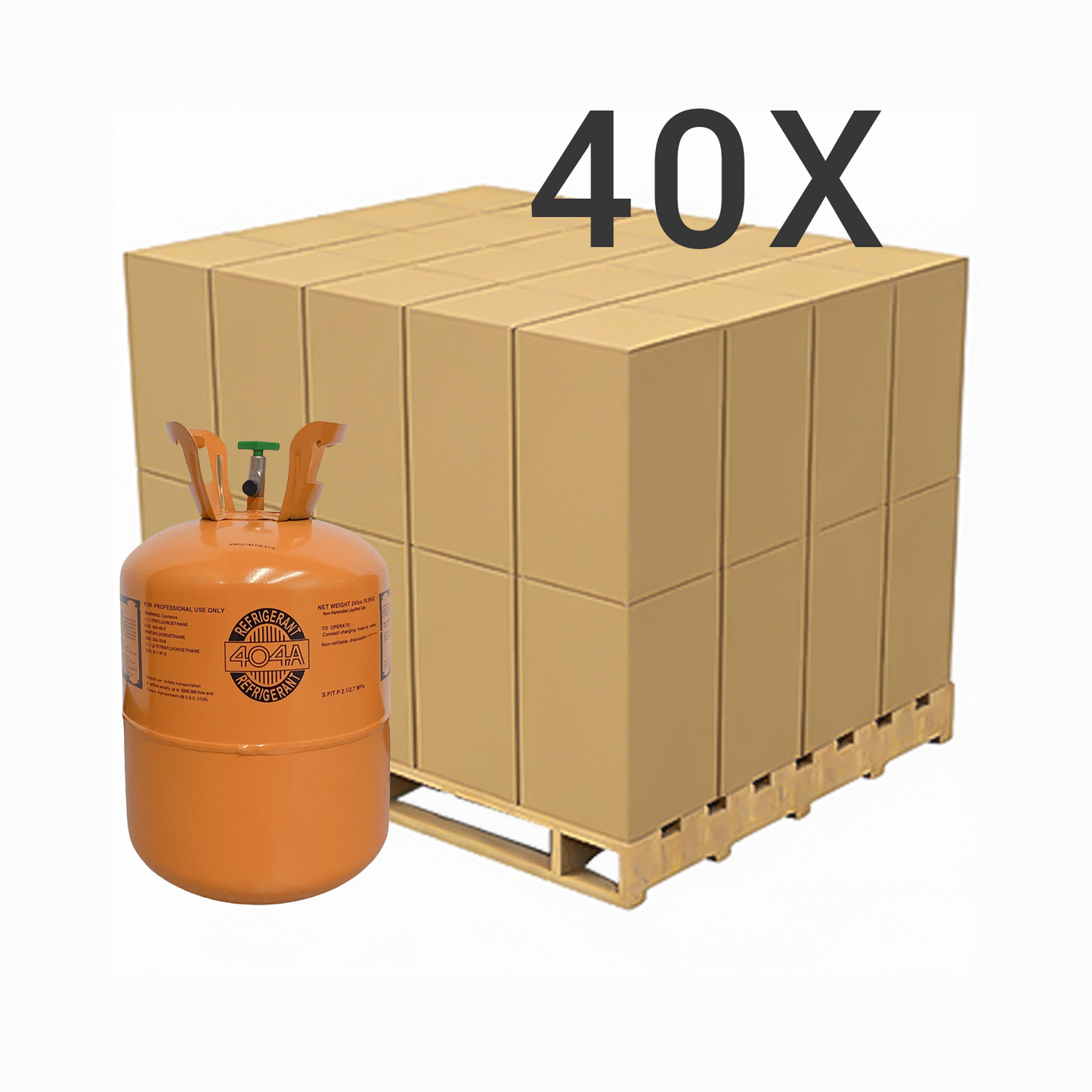 24LB R404A (R-404A) Refrigerant Gas | 30 Cylinders
