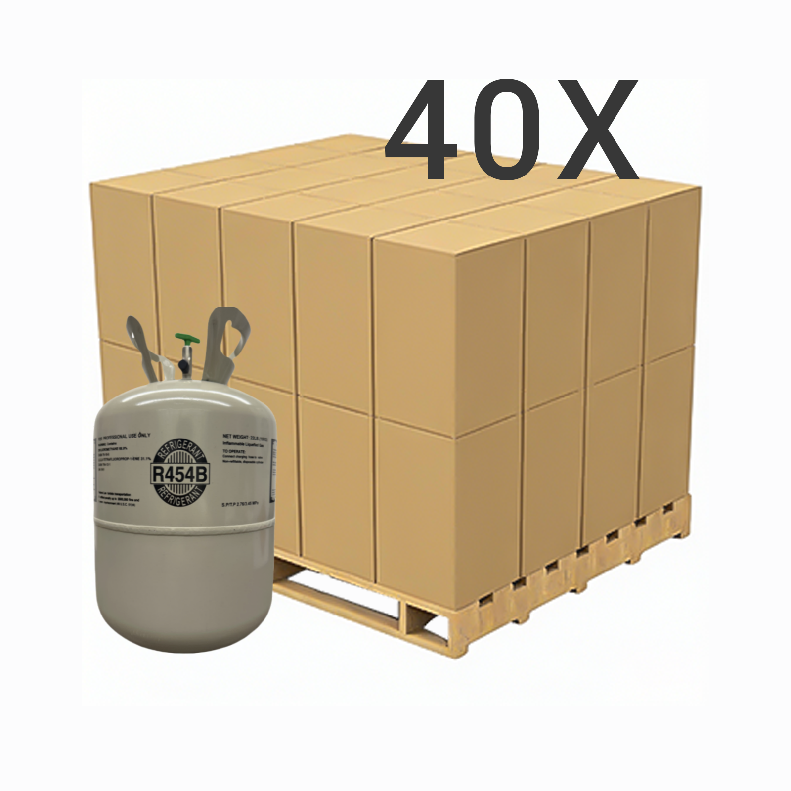 22LB R454B (R-454B) Refrigerant Gas | 5 Cylinders