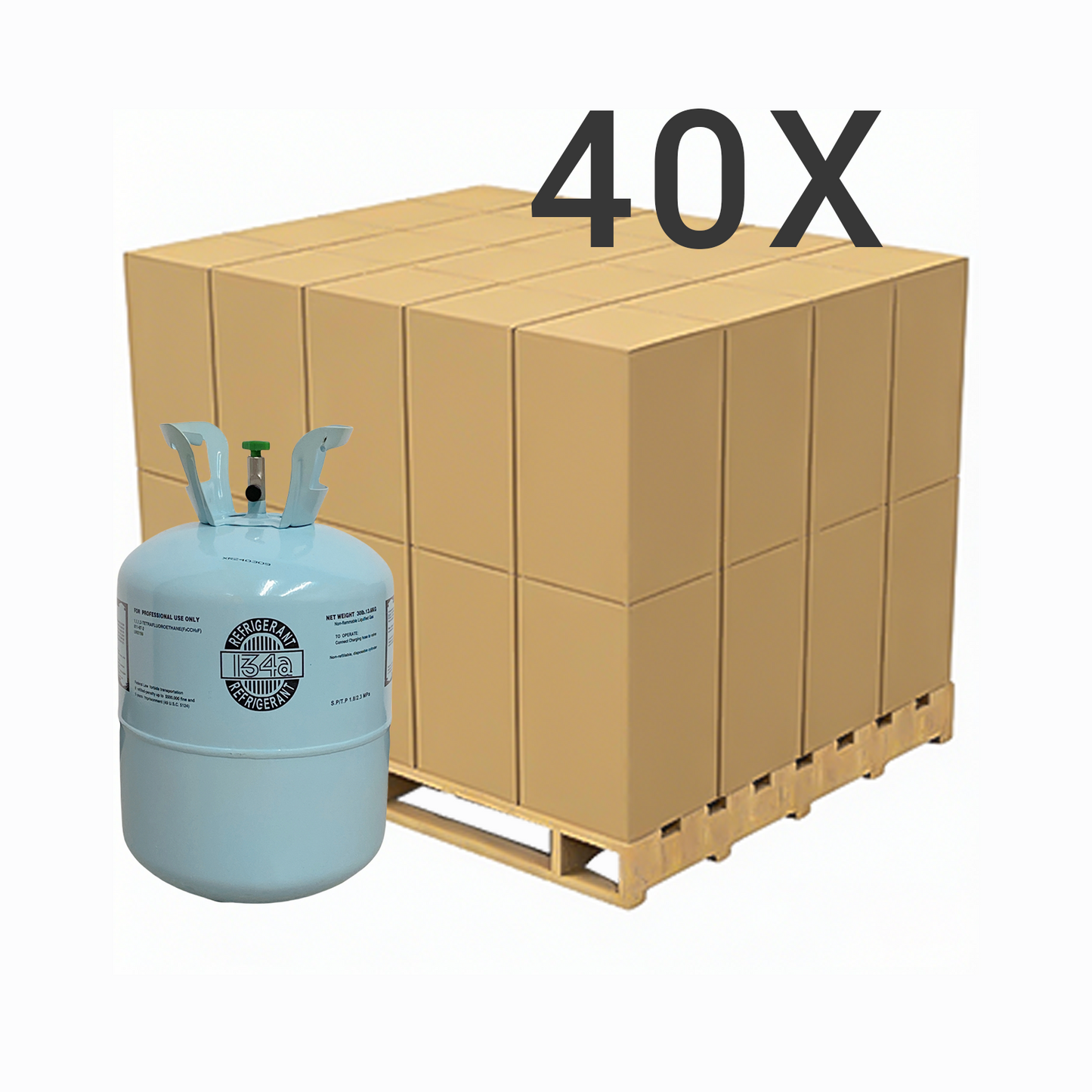 30LB R134A (R-134A) Refrigerant Gas | 20 Cylinders