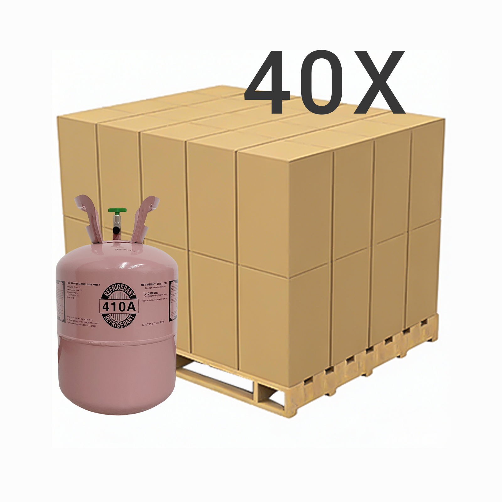 25LB R410A (R-410A) Refrigerant Gas | 20 Cylinders