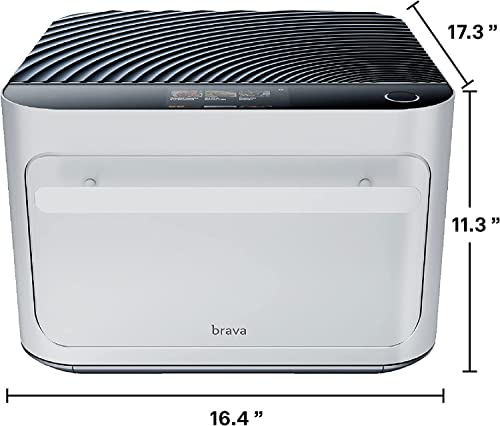 Brava Oven Chef's Choice Set: 10-in-1 Touchscreen Countertop Smart Oven, Air Fryer, 6-Slice Toaster, Slow Cooker, Reheater, Dehydrator, Rice Cooker, Healthy & User Friendly, Auto-Shut Off, 1800W