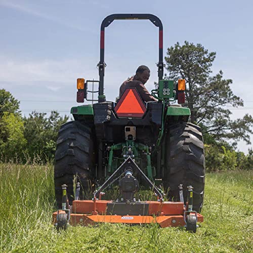 Titan Attachments 3 Point PTO Finish Mower, 60" Cutting Width, Category 1 Hitch, Rear Discharge, Requires 25-40 HP Tractor, Low-Noise Cast Iron Gearbox
