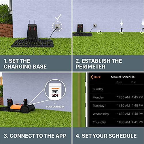 Worx Landroid L 20V 6.0Ah Robotic Lawn Mower 1/2 Acre / 21,780 Sq Ft. Power Share - WR155 (Battery & Charger Included)
