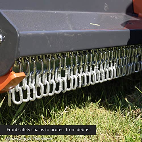 Titan Attachments 3 Point 72in Flail Mower, 40-60 HP Mowing Attachment for Category 1 Tractors and Loaders
