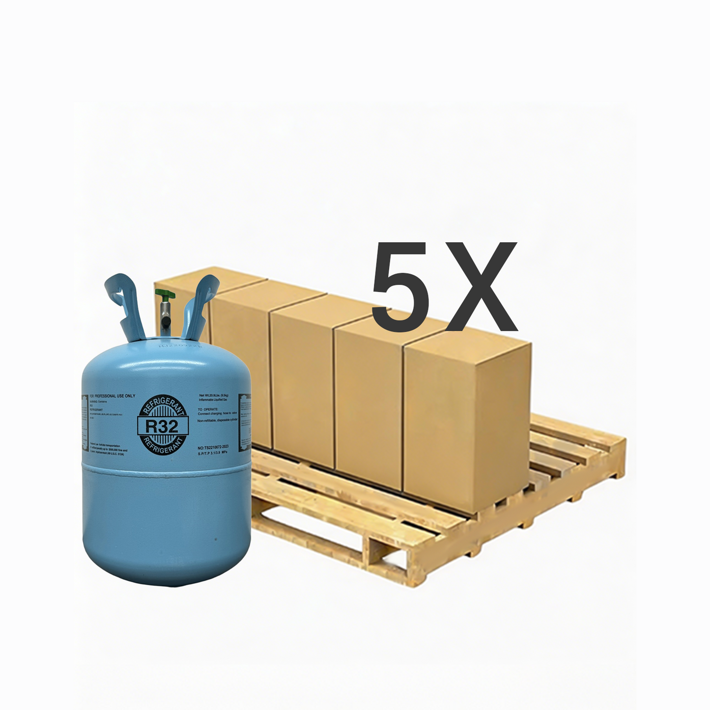 20.9LB R32 (R-32) Refrigerant Gas | 20 Cylinders