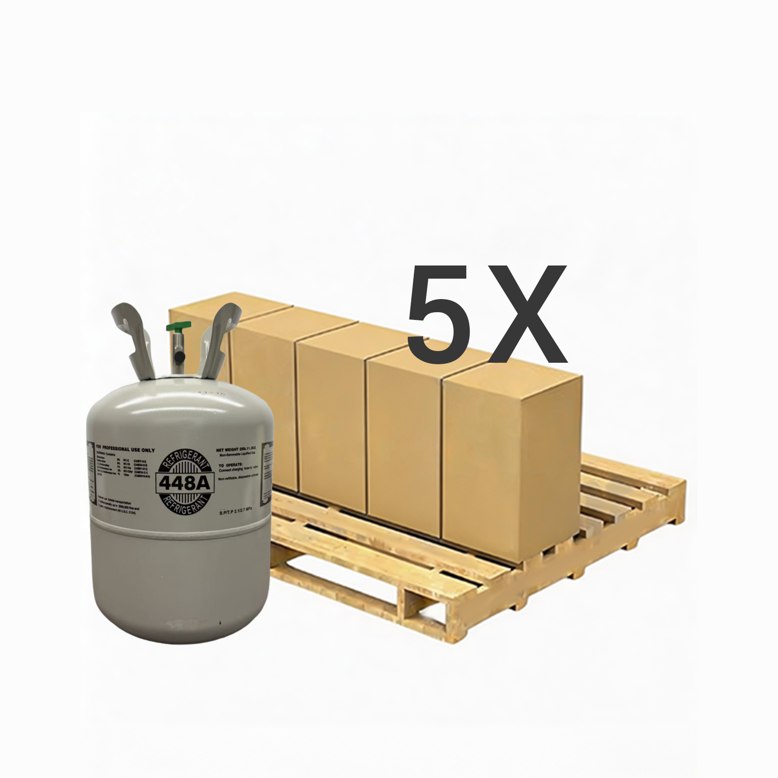 25LB R448A (R-448A) Refrigerant Gas | 5 Cylinders