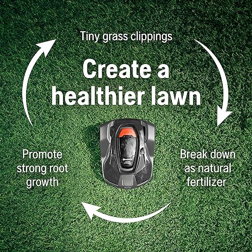 Husqvarna Automower 430X Robotic Lawn Mower with GPS Assisted Navigation, Automatic Lawn Mower with Self Installation and Ultra-Quiet Smart Mowing Technology for Medium to Large Yards (0.8 Acre)