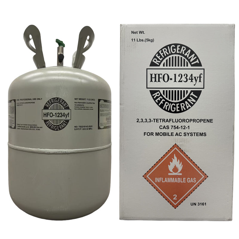 11 LB R1234yf (R-1234yf) Refrigerant Gas | 10 Cylinders