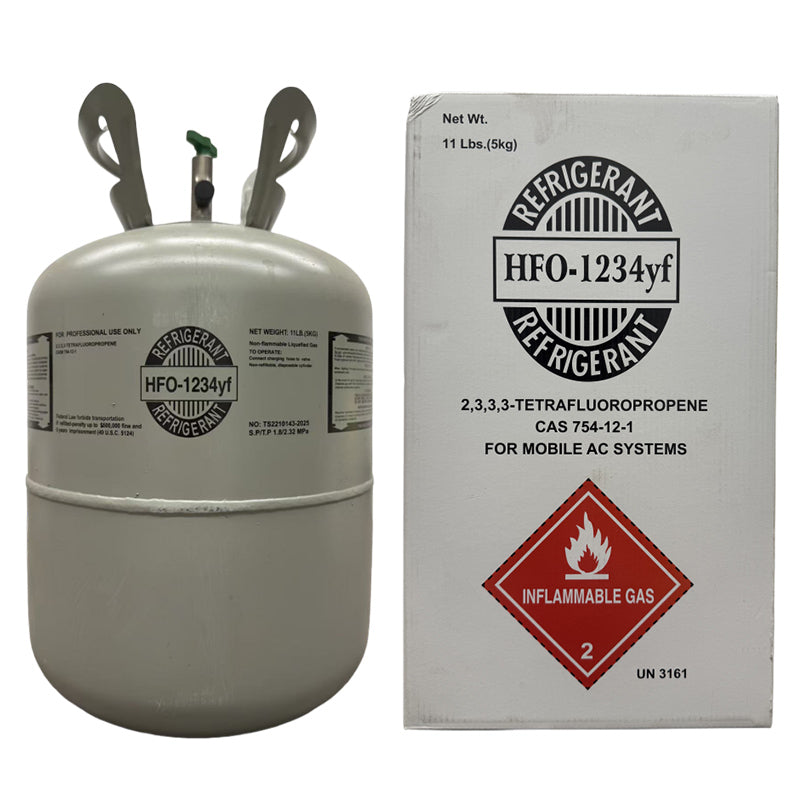 11 LB R1234yf (R-1234yf) Refrigerant Gas | 10 Cylinders